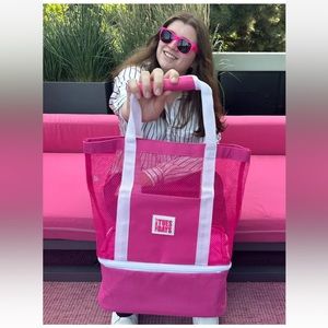 🩷 T-Mobile Cooler Shopping Tote Insulated Thermal Lunch Bag Zipper beach picnic
